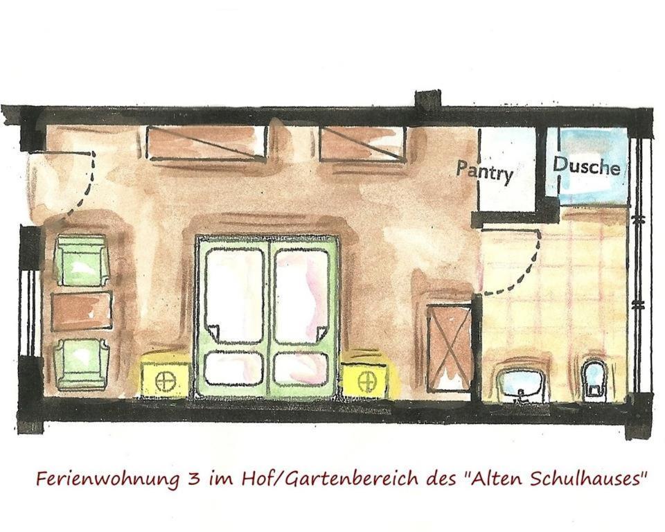 Apartmán Altes Schulhaus Bad Schwartau Pokoj fotografie