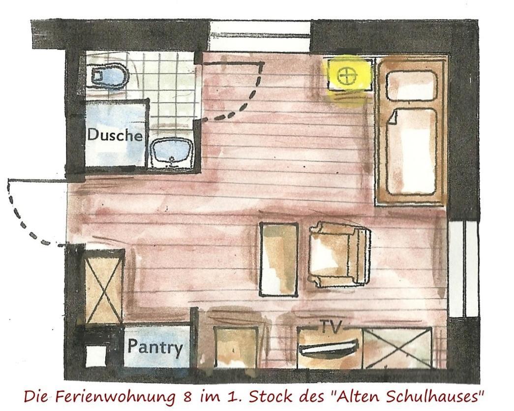 Apartmán Altes Schulhaus Bad Schwartau Pokoj fotografie